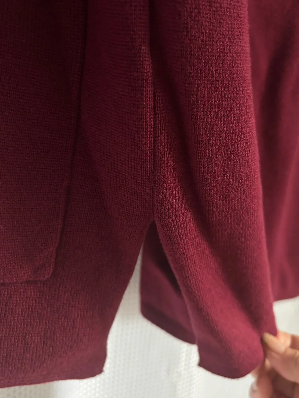 J. Crew Burgundy Cardigan Open Front 100% Cotton SZ SP